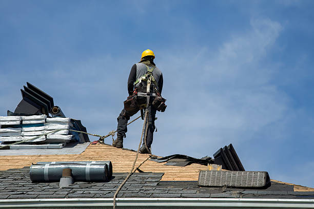 Professional Roof Installation technician working in Argos, IN